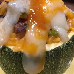Stuffed Zucchini Halves Recipe