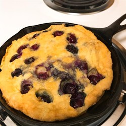 Paleo Blueberry Cast Iron Pancake Recipe
