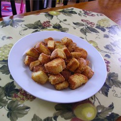 BEST Garlic Parmesan Croutons Recipe
