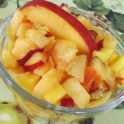 Alyssa's Mango Peach Salsa Recipe