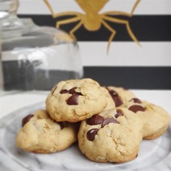 Coconut Oil Milk Chocolate Chip Oat Cookies Recipe