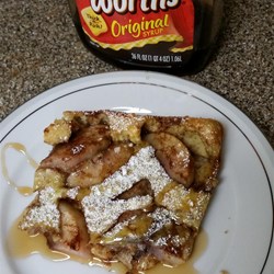 Baked Pancake with Peaches Recipe