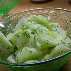 Cucumber Slices With Dill Recipe