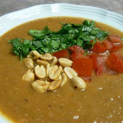 African Sweet Potato and Peanut Soup Recipe