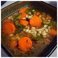 Slow Cooker Beef Barley Soup Recipe