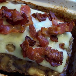 Bacon Mushroom Swiss Meatloaf Recipe