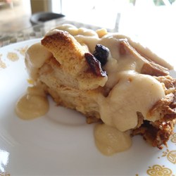 Best Bread Pudding with Vanilla Sauce Recipe