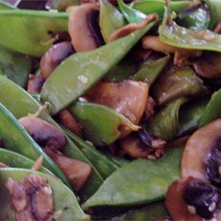 Stir Fried Snow Peas and Mushrooms Recipe