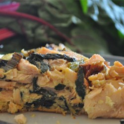 Salmon and Swiss Chard Quiche Recipe