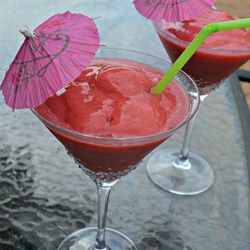 Strawberry Slushy (Smoothie) with a Kick Recipe