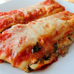 Spinach and Cheese Stuffed Manicotti Recipe