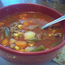 Home-Style Vegetable Beef Soup Recipe