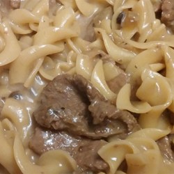 Creamy Beef Tips with Egg Noodles Recipe