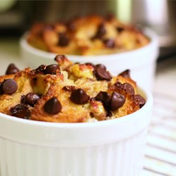 Chocolate Banana Bread Pudding Recipe