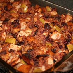 Cranberry Apple Raisin Stuffing Recipe