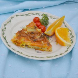 Corned Beef Hash Crustless Quiche Recipe