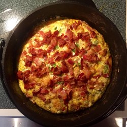 Rosemary, Bacon, and Tomato Frittata Recipe