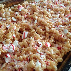 Peppermint Rice Crispies Squares Recipe