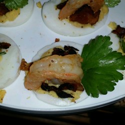 Shrimp and Bacon Deviled Eggs Recipe
