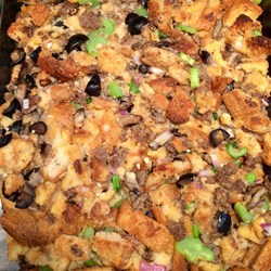 Black Olive, Mushroom, and Sausage Stuffing Recipe