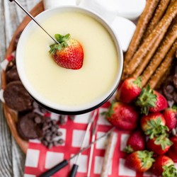 White Chocolate Fondue Recipe