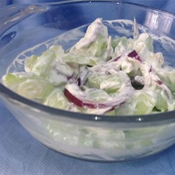 Creamed Cucumbers Recipe