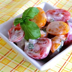 Red and Yellow Cherry Tomato Salad Recipe