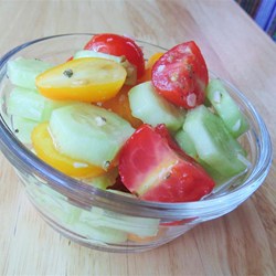 Wish-Bone® Cucumber and Cherry Tomato Salad Recipe