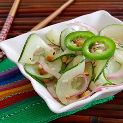 Asian-Inspired Cucumbers with a Kick Recipe