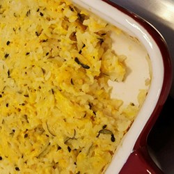 Cheesy Zucchini Rice Bake Recipe