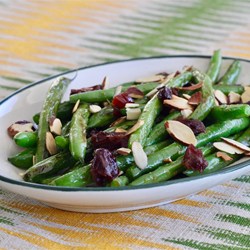 Chef Bill's Green Bean Almondine with Cranberries Recipe
