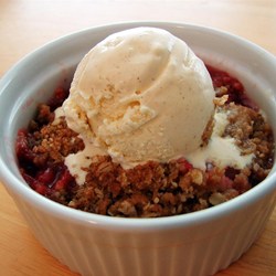 Chef John's Rhubarb Crisp  Recipe