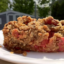 Ginger Rhubarb Crisp Recipe