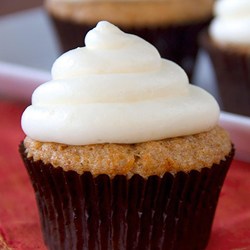 Carrot Cake Cupcakes with Lemon Cream Cheese Frosting Recipe