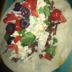 Avocado Salad with Bacon and Sour Cream Recipe