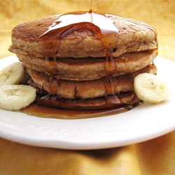 Whole Wheat, Oatmeal, and Banana Pancakes Recipe