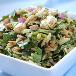 Spinach and Orzo Salad Recipe