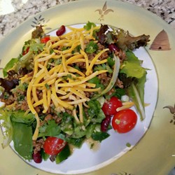 Taco Salad with Lime Vinegar Dressing Recipe