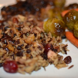 Rice Stuffing with Apples, Herbs, and Bacon Recipe