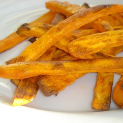 Spicy Baked Sweet Potato Fries Recipe