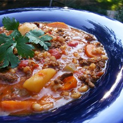 Hearty Hamburger Soup Recipe