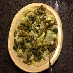 Green Bean and Stuffed Olive Salad Recipe