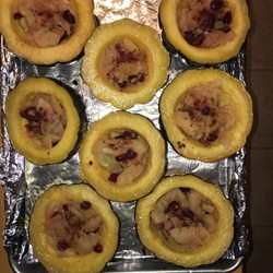 Baked Acorn Squash with Apple Stuffing Recipe