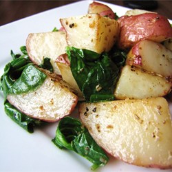 Roasted Potatoes with Greens Recipe