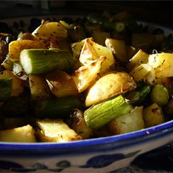 Oven Roasted Red Potatoes and Asparagus Recipe