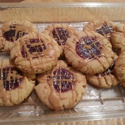 Peanut Butter and Jelly Thumbprint Shortbread Cookies Recipe