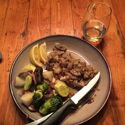 Mahi Mahi with Onions and Mushrooms Recipe