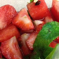 Watermelon, Strawberry, and Herbs Recipe