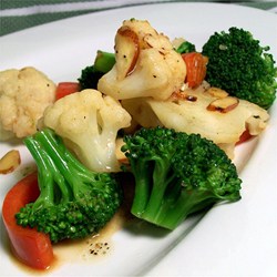 Browned Butter Vegetables with Almonds Recipe