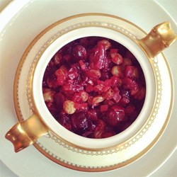 Cranberry, Apple, and Fresh Ginger Chutney Recipe